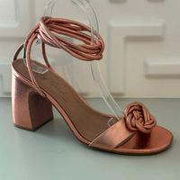 Sandal Metalizada Flower