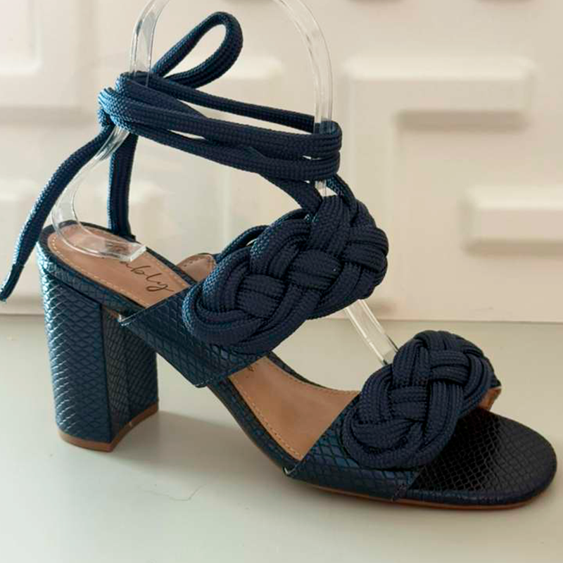 Sandália Trançada Navy