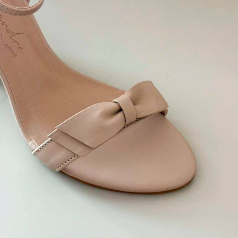 Sandal Nude Bloco Nó