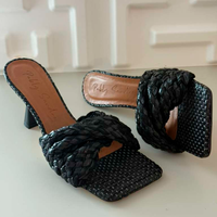 Open Mule Handmade Preto