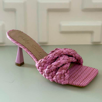 Open Mule Handmade Rosa
