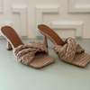 Open Mule Handmade Nude