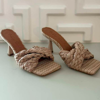 Open Mule Handmade Nude