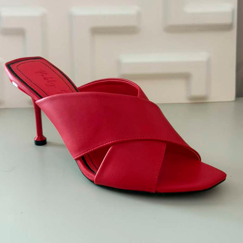 Open Mule Salto Pino Vermelho