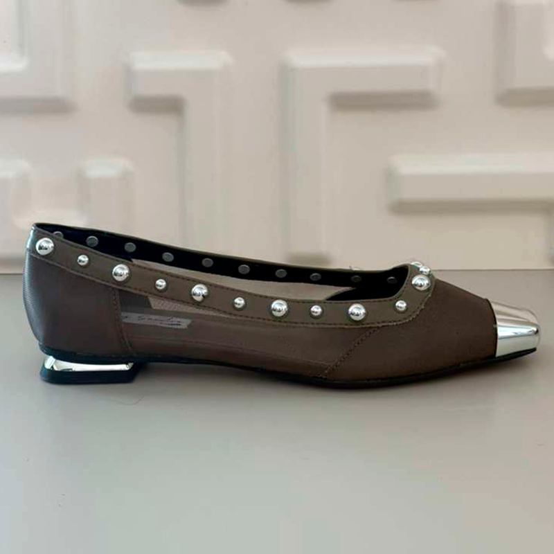 Loafer Tela Mesh Verde Oliva