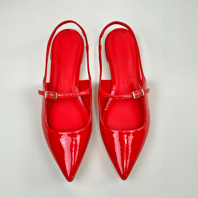 Sapatilha Slingback Red Hot