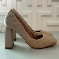Scarpin Metalassê Nude
