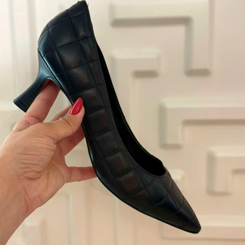 Scarpin Metalassê Preto