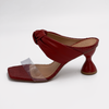 Open Mule Vinil Cherry