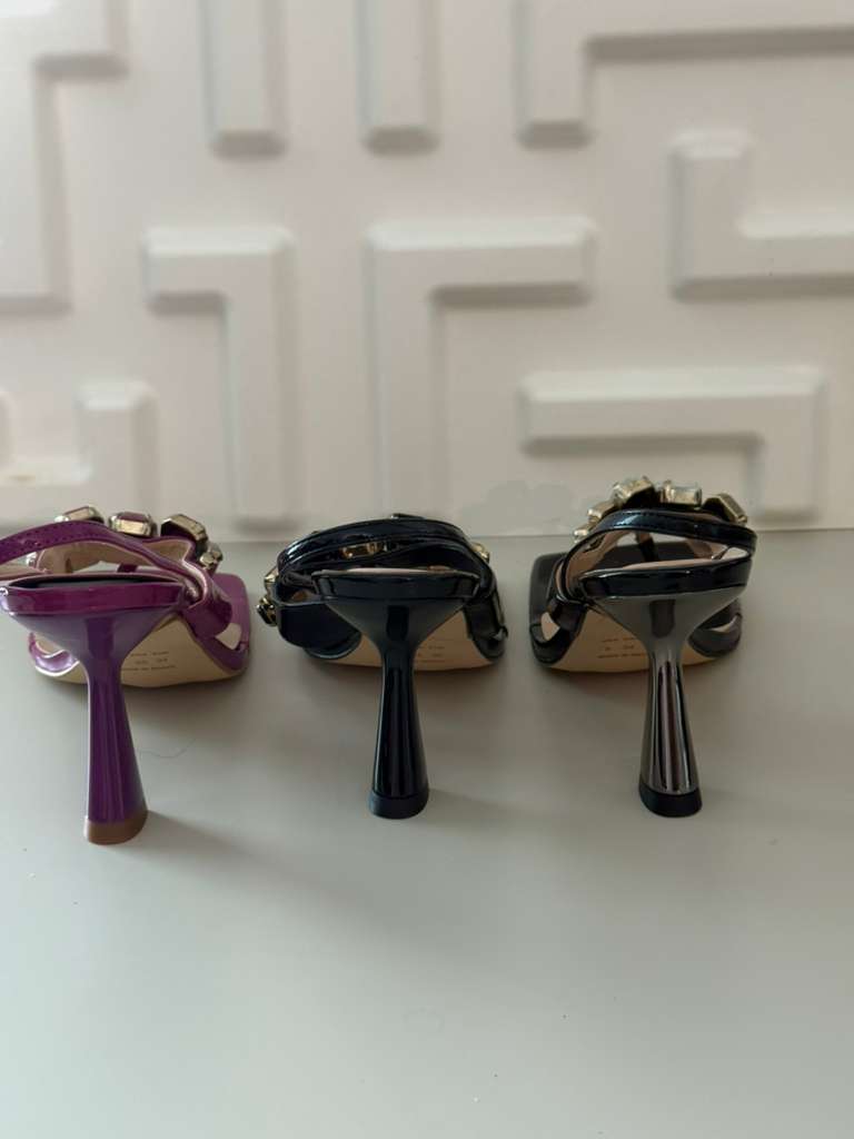 Sandal Margenta  Pedras